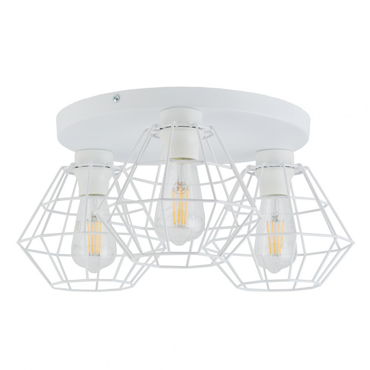 DIAMOND NEW loftlampe med 3 lyskilder &ndash; hvid