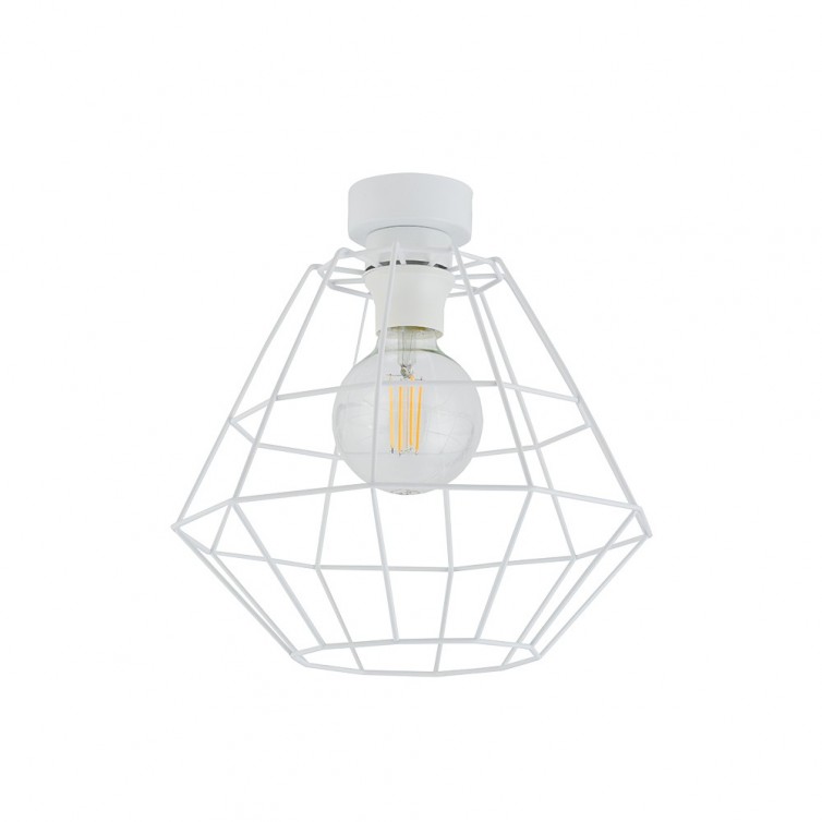 DIAMOND NEW loftlampe med 1 lyskilde &ndash; 30 cm &ndash; hvid