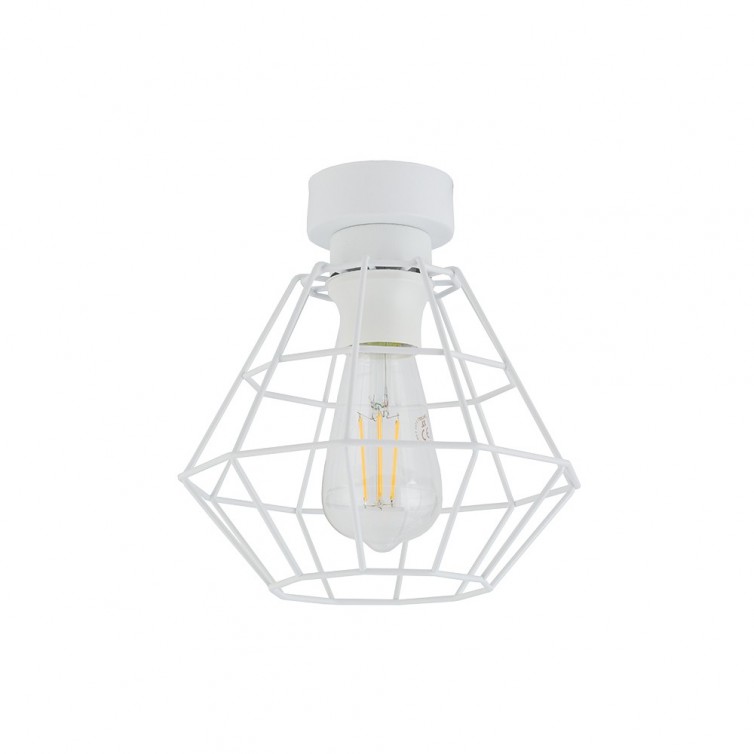 DIAMOND NEW loftlampe med 1 lyskilde – 22 cm – hvid