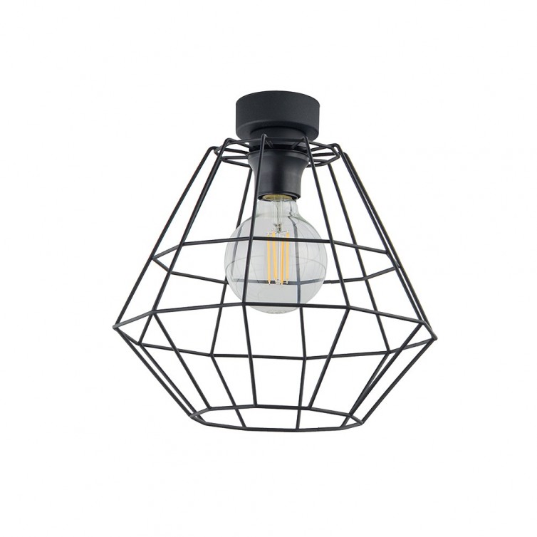 DIAMOND NEW loftlampe med 1 lyskilde – sort