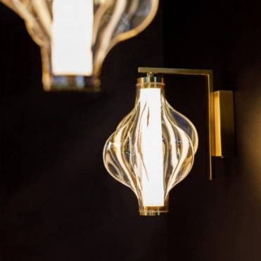 ELVA BRASS LED væglampe
