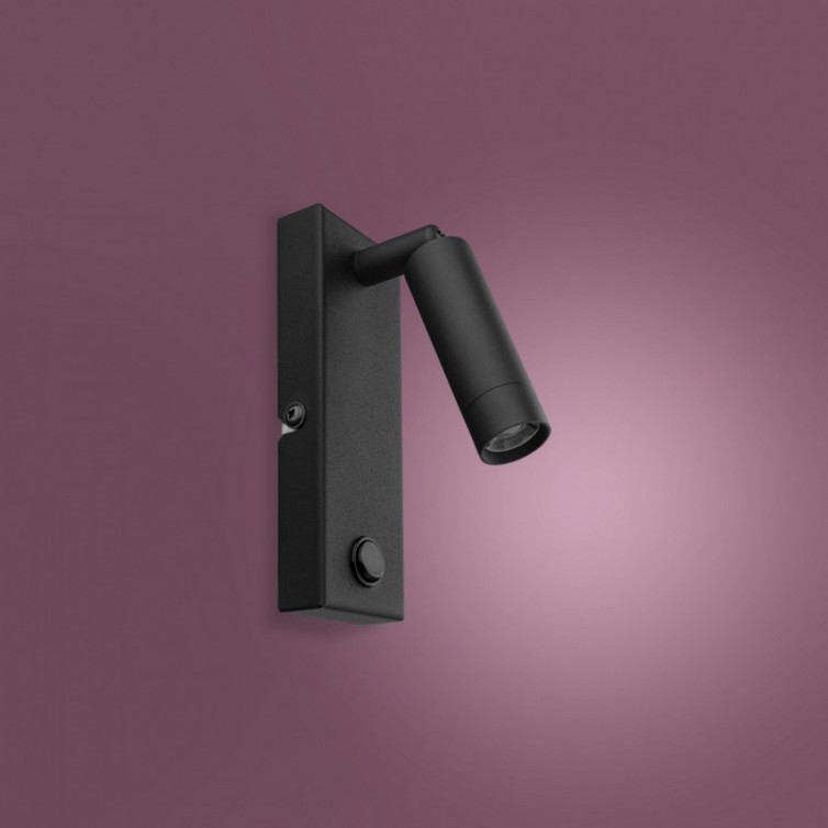 ENZO v&aelig;glampe &ndash; 14 cm &ndash; sort