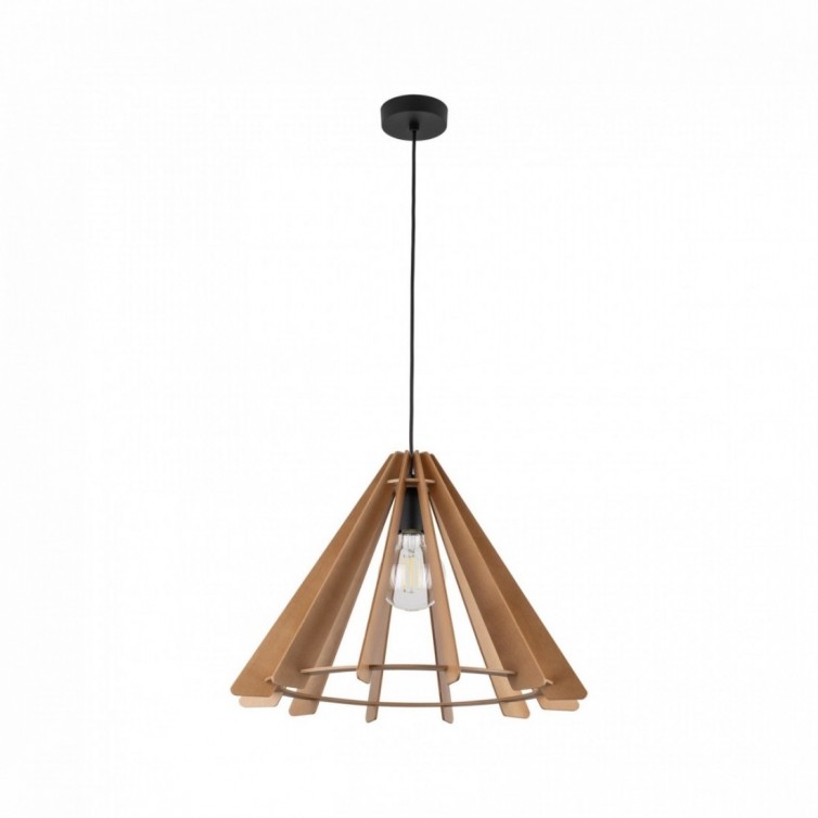 ERIS WOOD pendellampe &ndash; brun