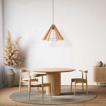 ERIS WOOD pendellampe &ndash; brun