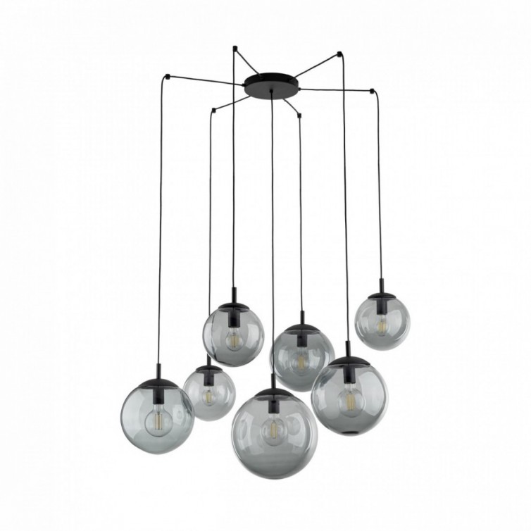 ESME GRAPHITE pendellampe med 7 lyskilder