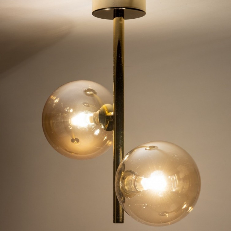 ESTERA loftlampe med 2 lyskilder – guldfarvet