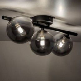 ESTERA loftlampe med 3 lyskilder – sort