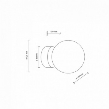 ESTERA v&aelig;glampe &ndash; 15 cm &ndash;...