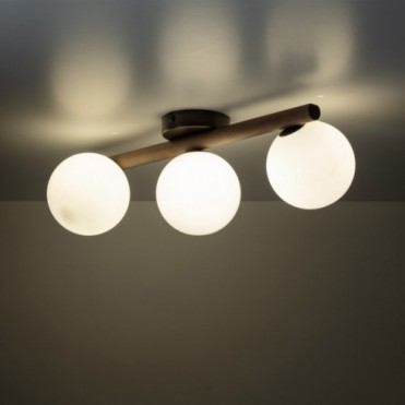 ESTERA WOOD loftlampe med 3...