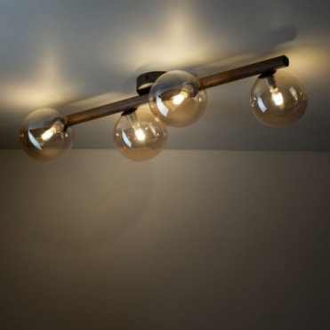 ESTERA WOOD loftlampe med 4...