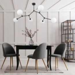 FAIRY loftlampe med 6 lyskilder – sort