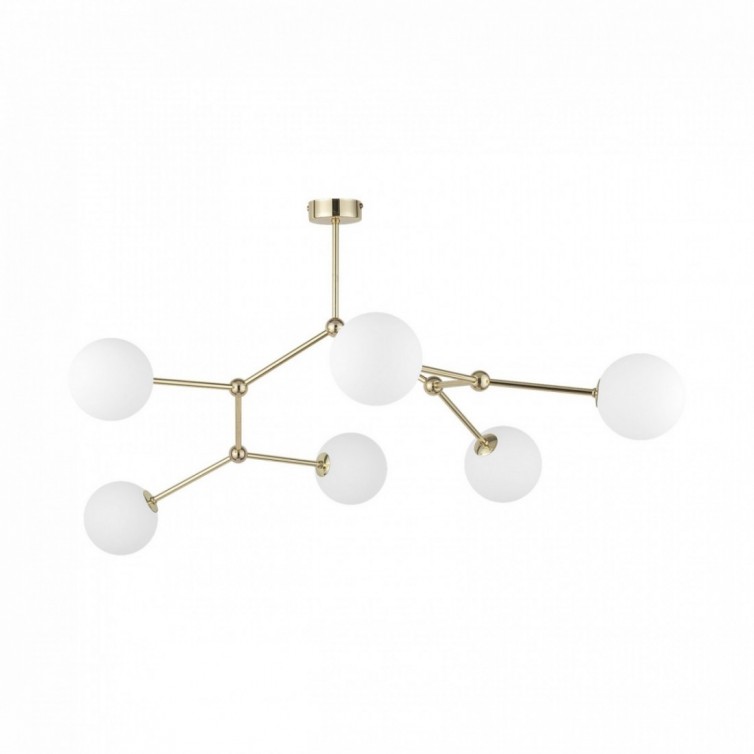 FAIRY loftlampe med 6 lyskilder – 105 cm – guldfarvet