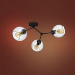 FAIRY loftlampe med 3 lyskilder – sort/grafitgrå