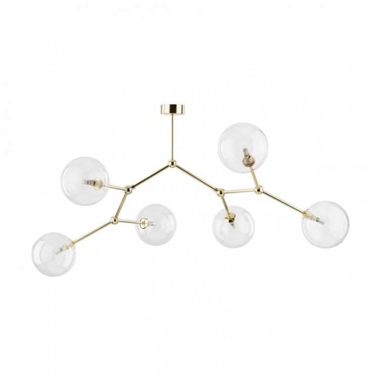 FAIRY loftlampe med 6 lyskilder – 107 cm – guldfarvet