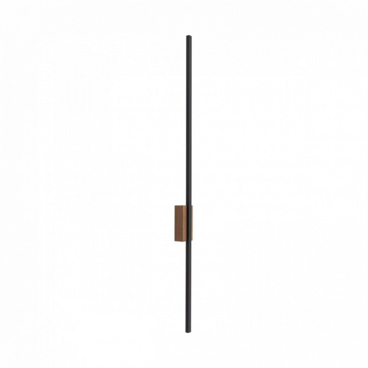 FLASH WOOD LED væglampe med 1 lyskilde – valnøddefarvet – large