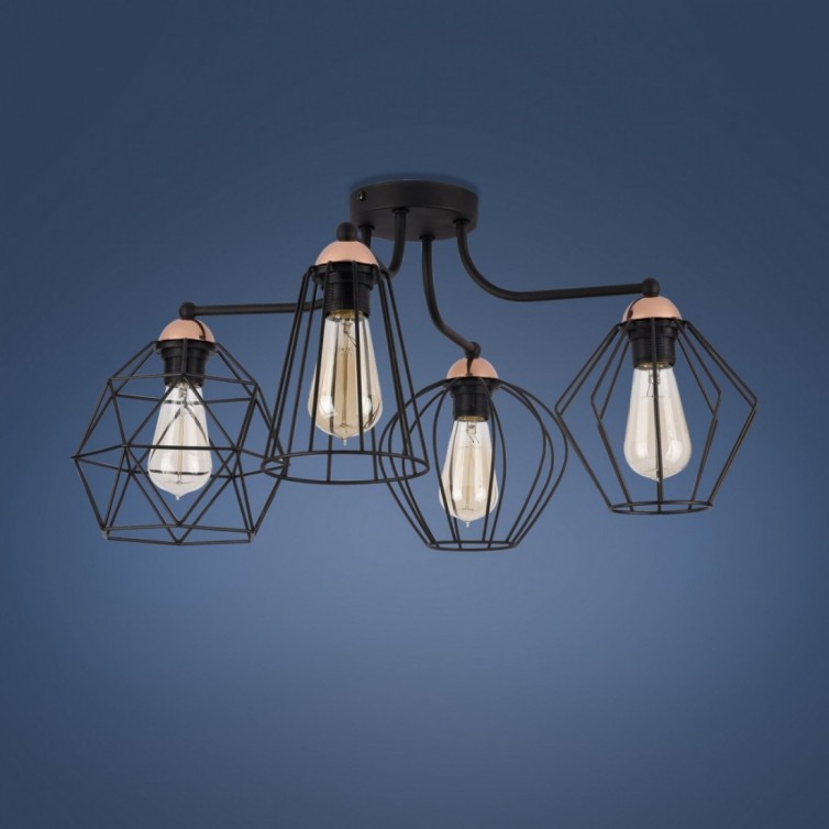 GALAXY loftlampe med 4 lyskilder