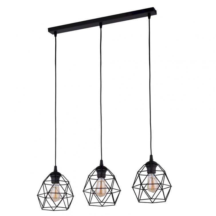 GALAXY pendellampe med 3 lyskilder – sort