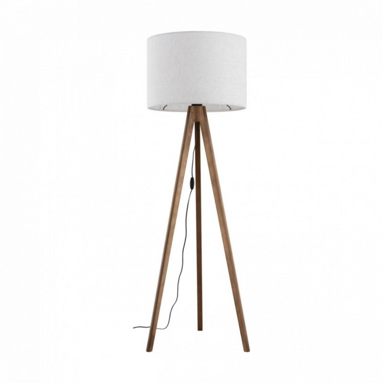 GRAND gulvlampe – valnøddefarvet