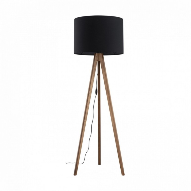 GRAND gulvlampe – valnøddefarvet