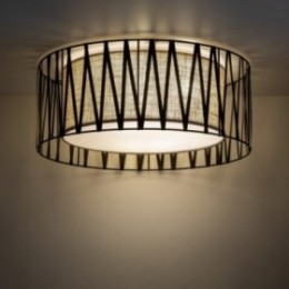 HARMONY loftlampe med 4 lyskilder – hvid/sort/jutefarvet