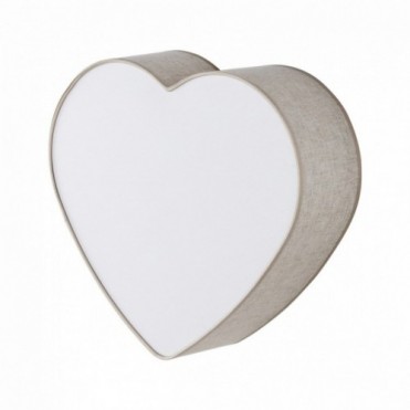 HEART loftlampe &ndash; hvid/beige