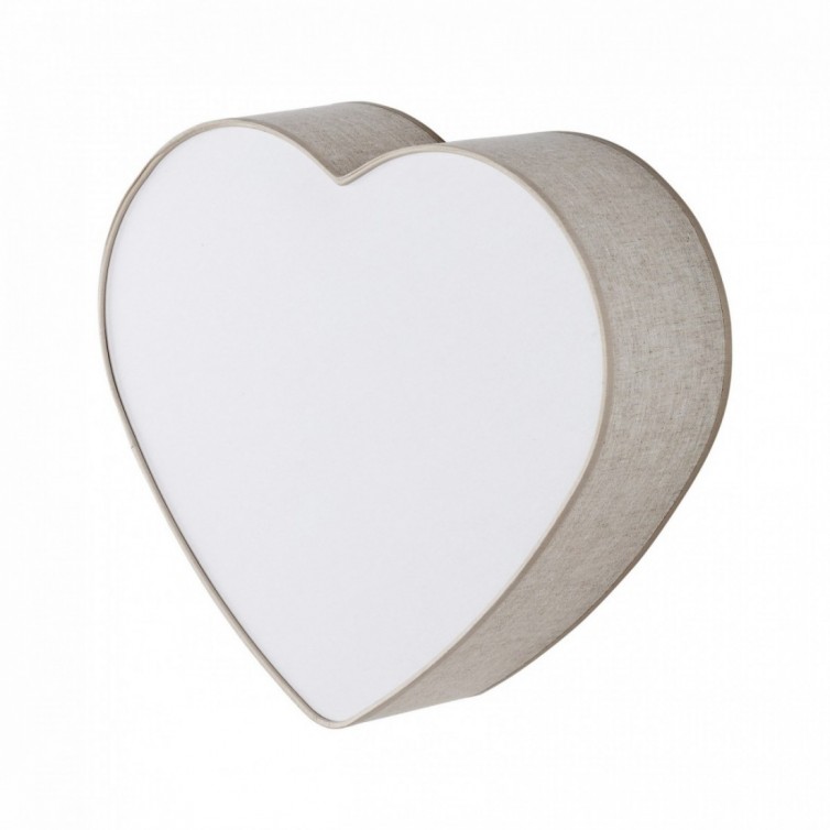 HEART loftlampe – hvid/beige