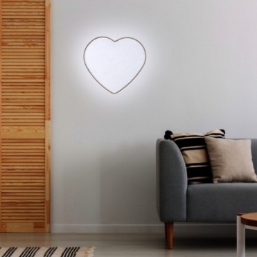 HEART loftlampe &ndash; hvid/beige