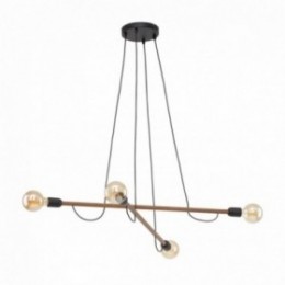 HELIX WOOD pendellampe med 4 lyskilder