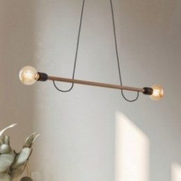HELIX WOOD pendellampe med 2 lyskilder
