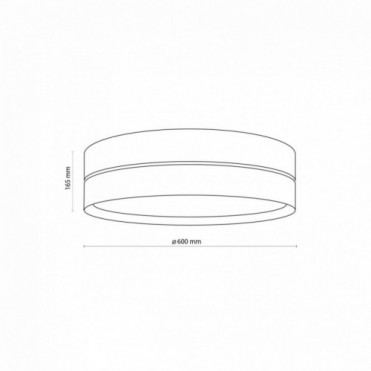 HILTON loftlampe &ndash; 60 cm