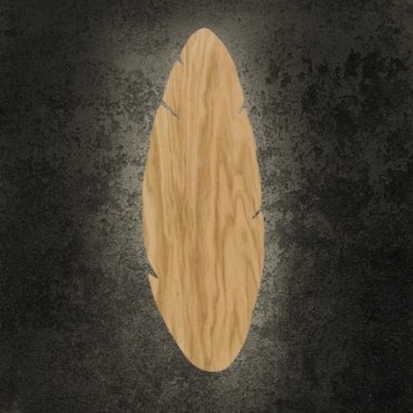 HOJA WOOD v&aelig;glampe med 2...