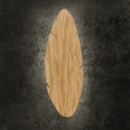 HOJA WOOD væglampe med 2 lyskilder
