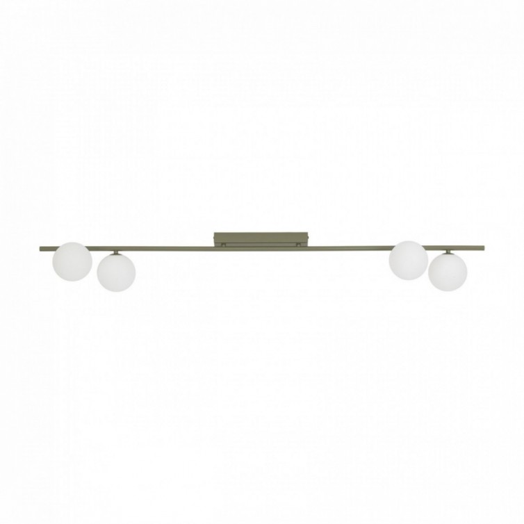 IMELO loftlampe med 4 lyskilder – olivengrøn/hvid