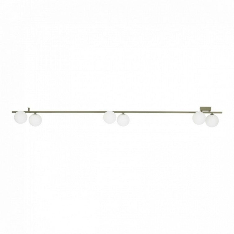 IMELO loftlampe med 6 lyskilder – olivengrøn/hvid