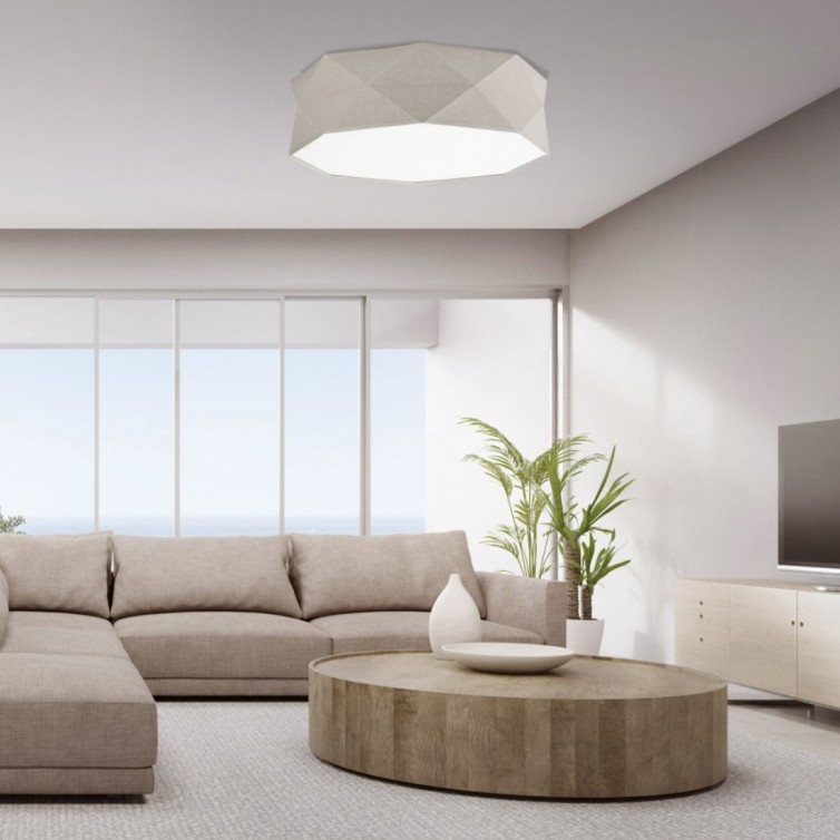 KANTOOR loftlampe med 4 lyskilder &ndash; hvid/h&oslash;rfarvet