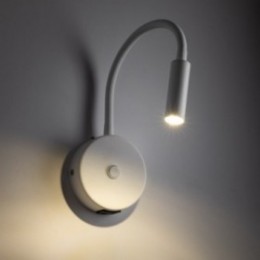 LAGOS væglampe med 1 lyskilde – med USB – hvid