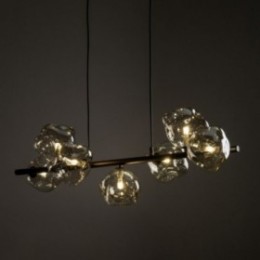 LAVA pendellampe med 7 lyskilder – 90 cm – brun