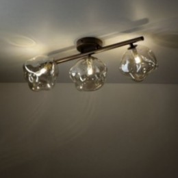 LAVA loftlampe med 3 lyskilder – brun