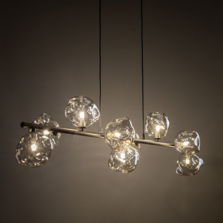 LAVA pendellampe med 9 lyskilder &ndash; brun