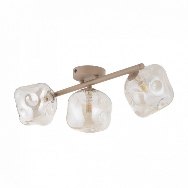 LAVA loftlampe med 3 lyskilder – sandfarvet – 50 cm