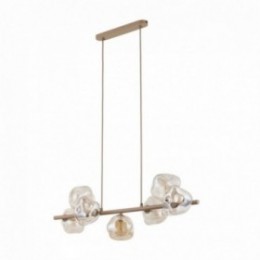 LAVA pendellampe med 7 lyskilder – sandfarvet – 90 cm