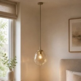 LAVA M pendellampe – sandfarvet