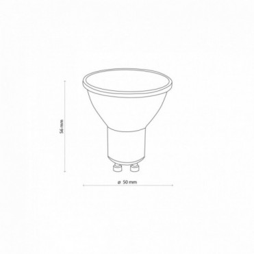 GU10 LED-p&aelig;re 5 W 3000 K