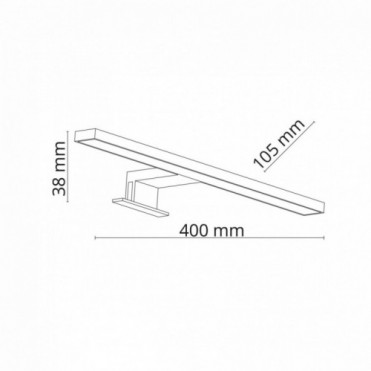 LEITO LED v&aelig;glampe &ndash; 8 watt...