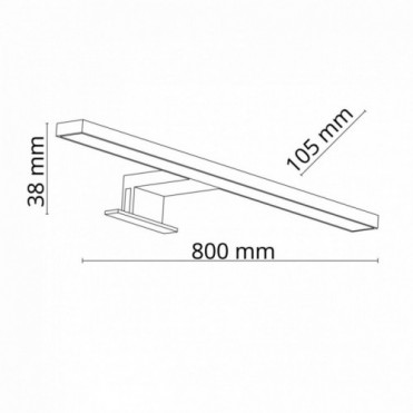 LEITO LED v&aelig;glampe &ndash; 12...