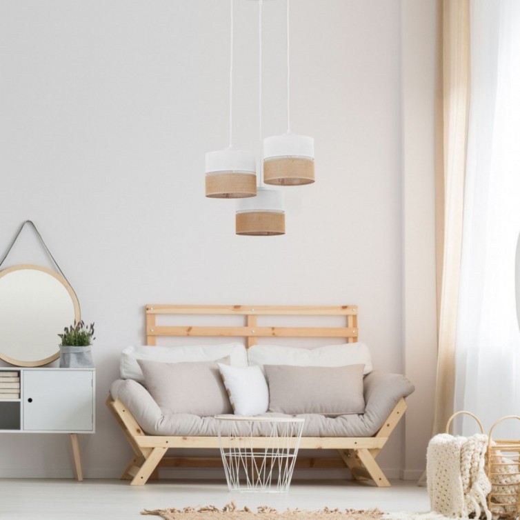 LINOBIANCO pendellampe med 3 lyskilder &ndash; 47 cm