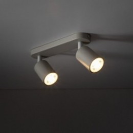 LIVIA spotlampe til loftet med 2 lyskilder – beige