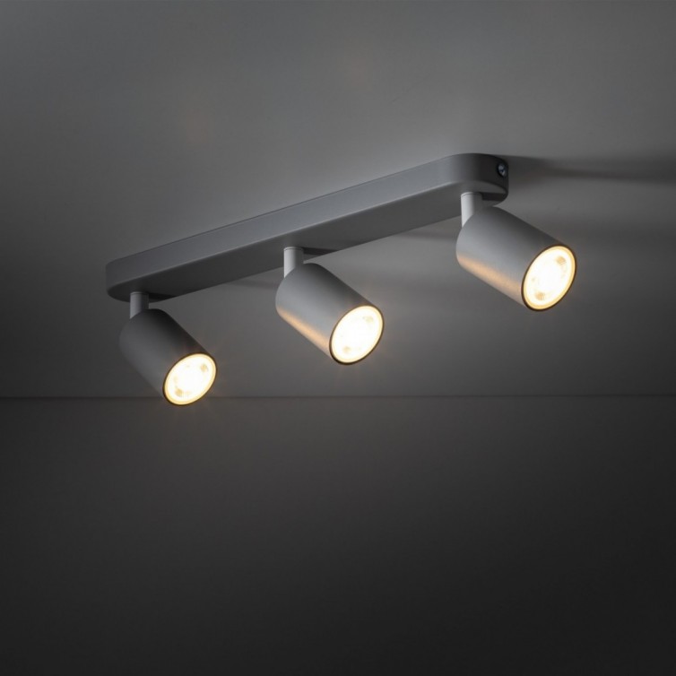 LIVIA spotlampe til loftet med 3 lyskilder – beige