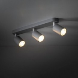 LIVIA spotlampe til loftet med 3 lyskilder &ndash; beige