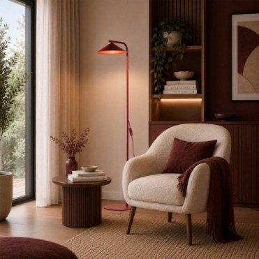 LUME gulvlampe &ndash; bordeaux